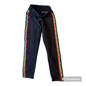Rainbow Stripe Kids Track Pants- Primary